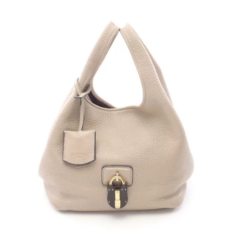 Loewe Callie handbag leather Beige Cream
